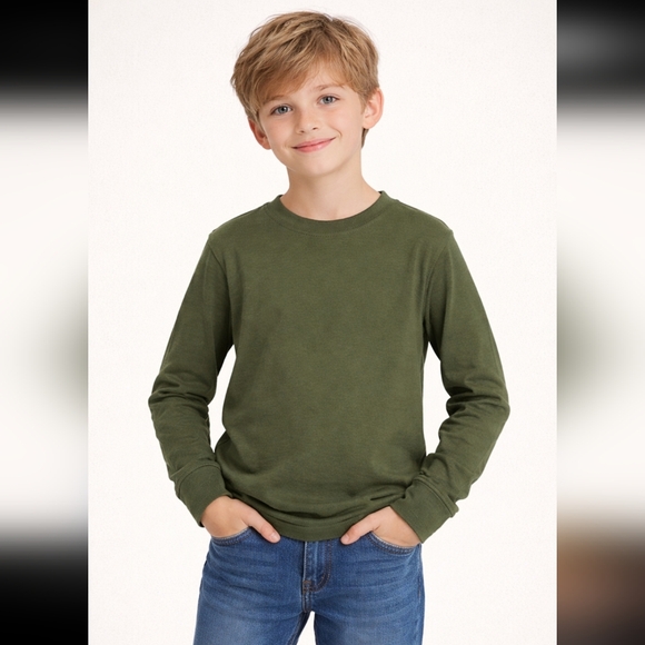 American Eagle Outfitters Other - American Eagle Outfitters Kids Forest Green Long Sleeve Tee, NWT